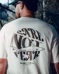 Camiseta Oversize Care Not Fear - Marfil