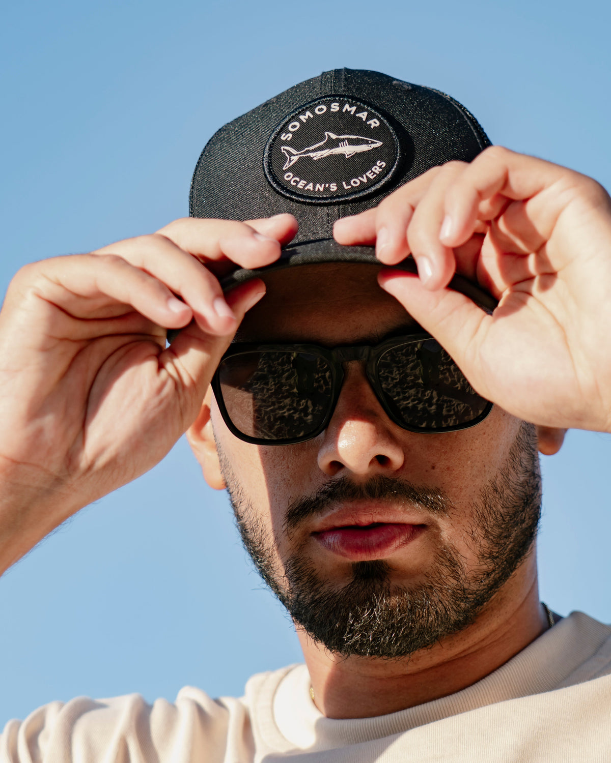 Gorra Trucker Ocean Lovers - Negro