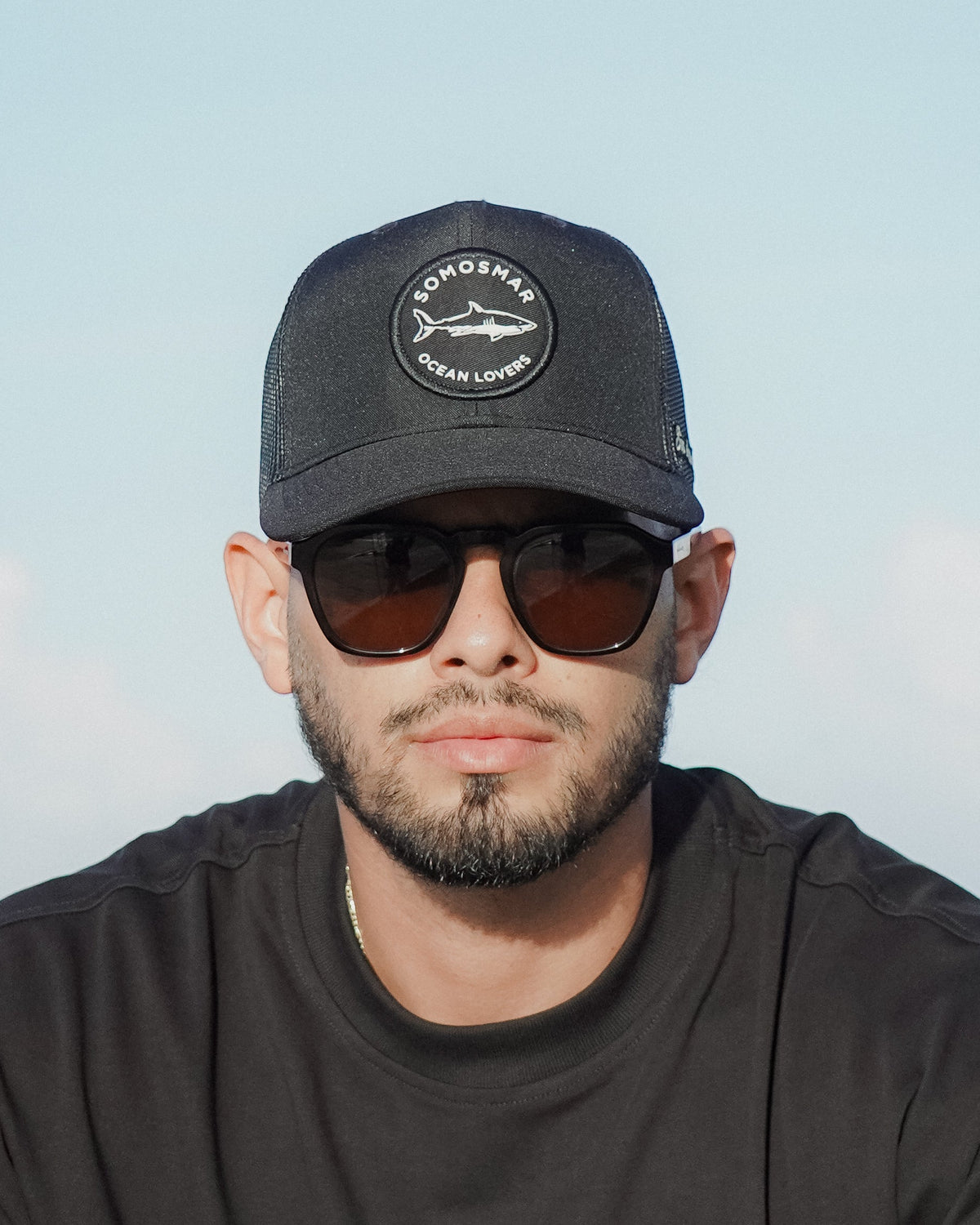 Gorra Trucker Ocean Lovers - Negro