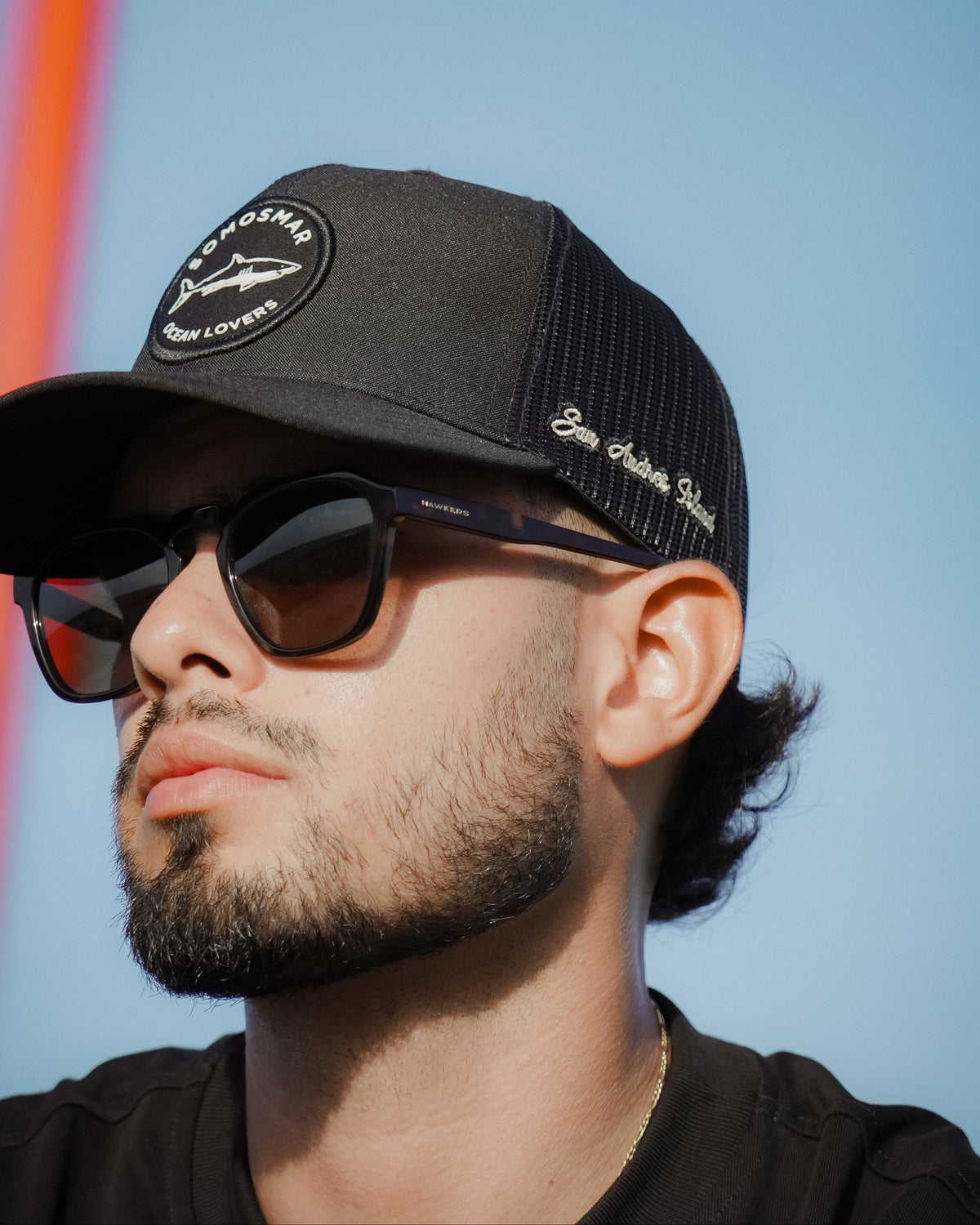 Gorra Trucker Ocean Lovers - Negro