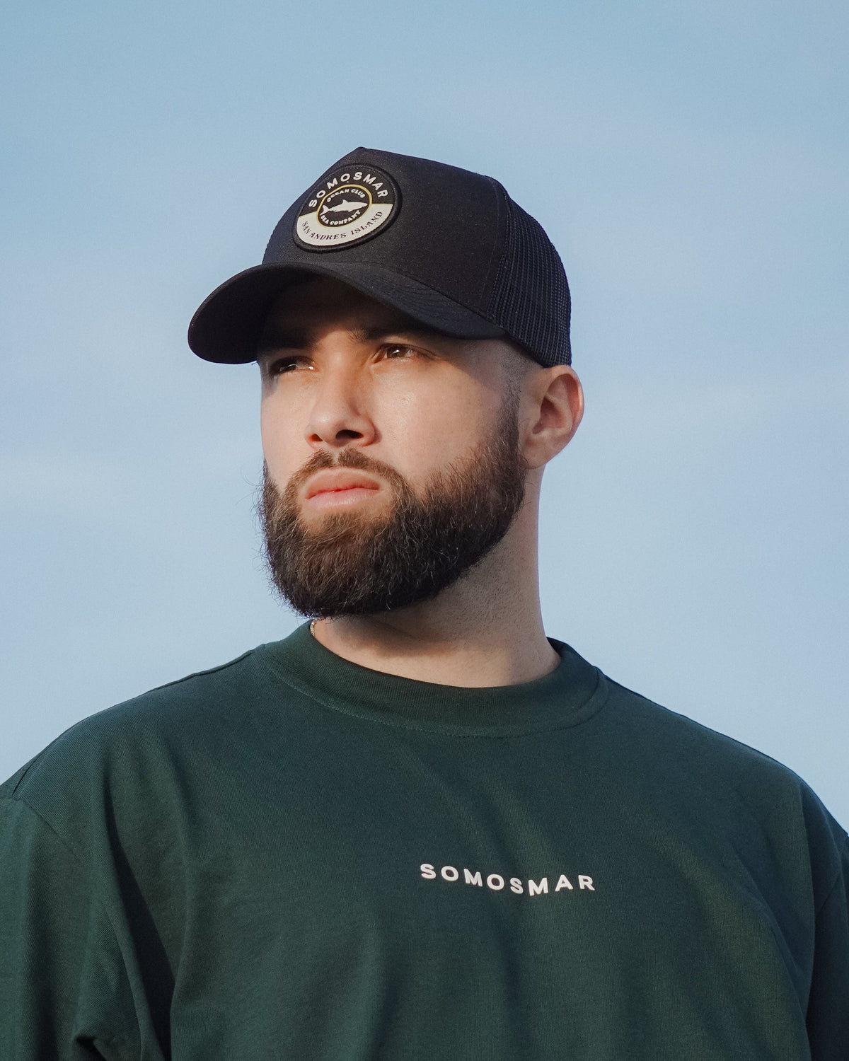 Gorra Trucker Shark - Negro