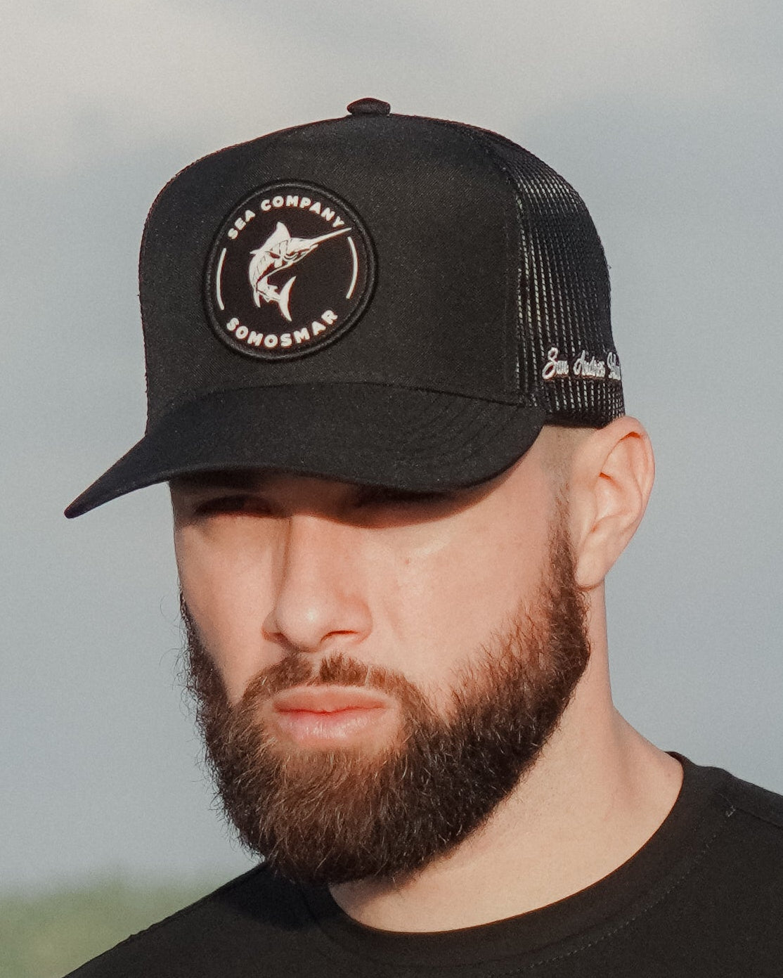 Gorra Trucker Marlin - Negro