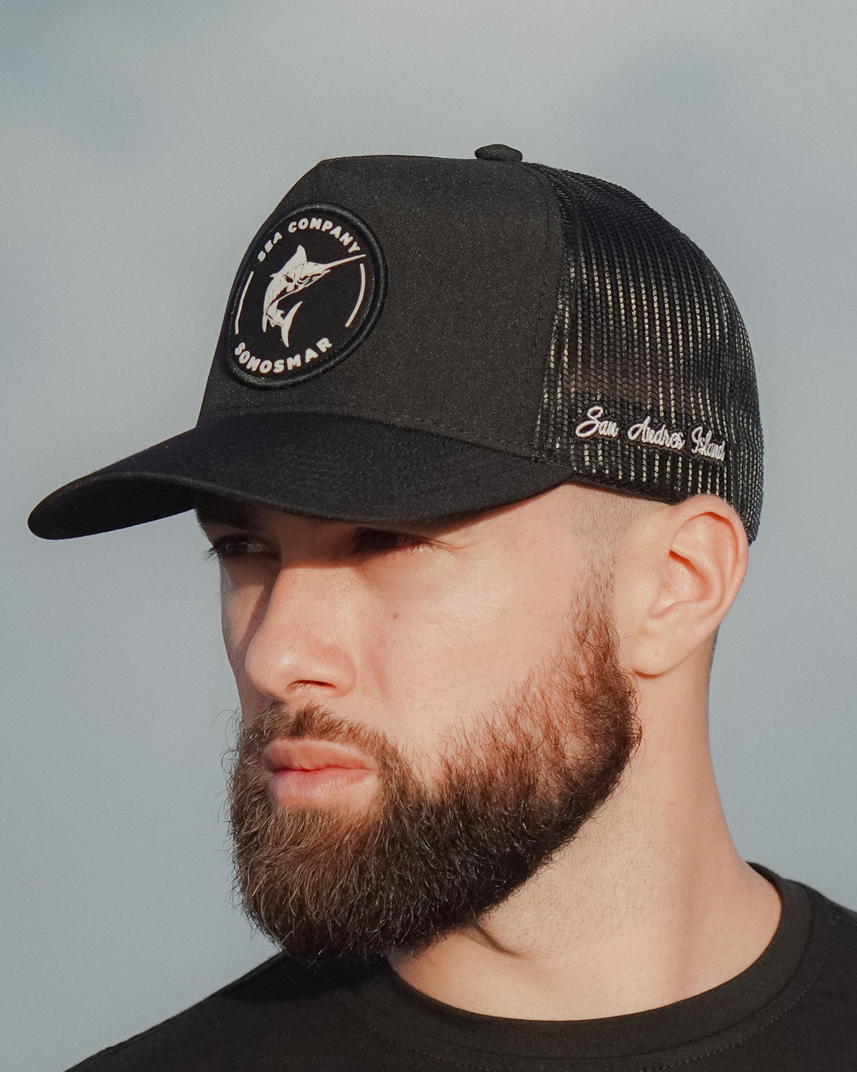 Gorra Trucker Marlin - Negro