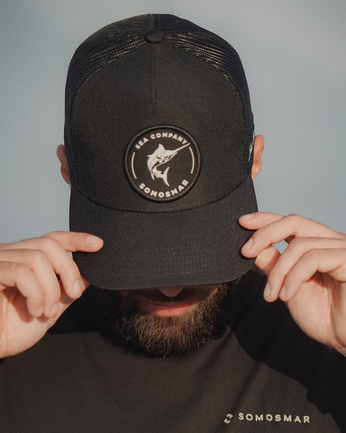 Gorra Trucker Marlin - Negro