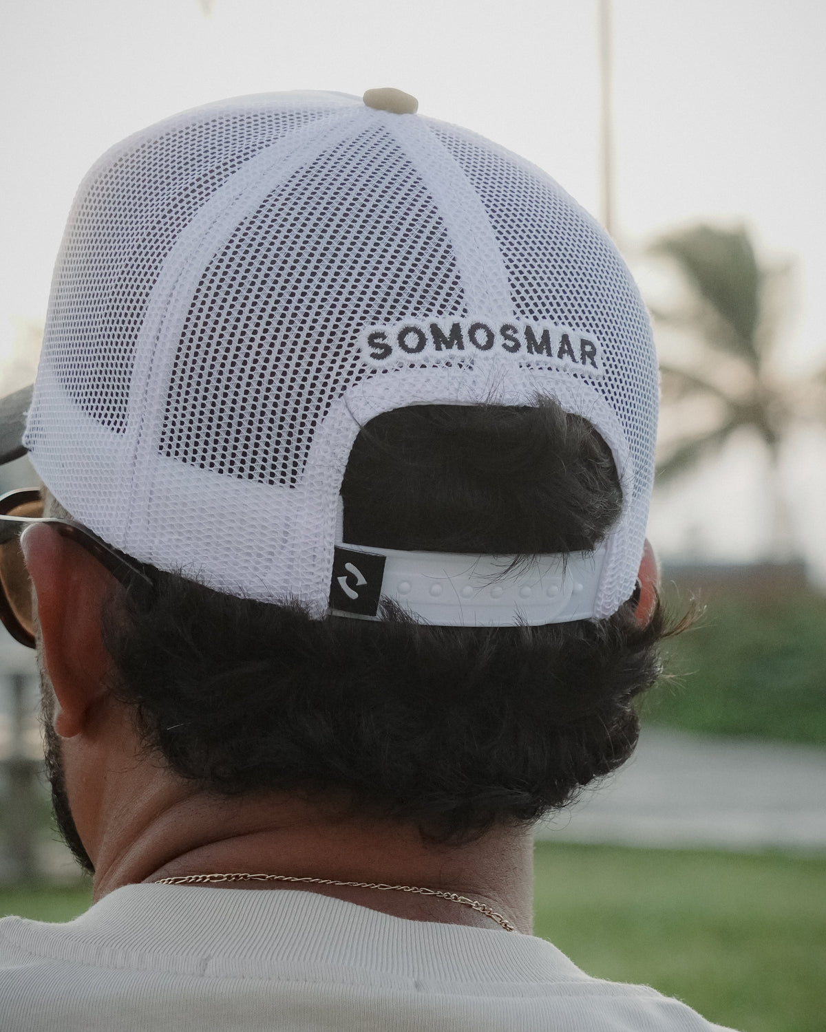 Gorra Trucker Ancla - Blanco
