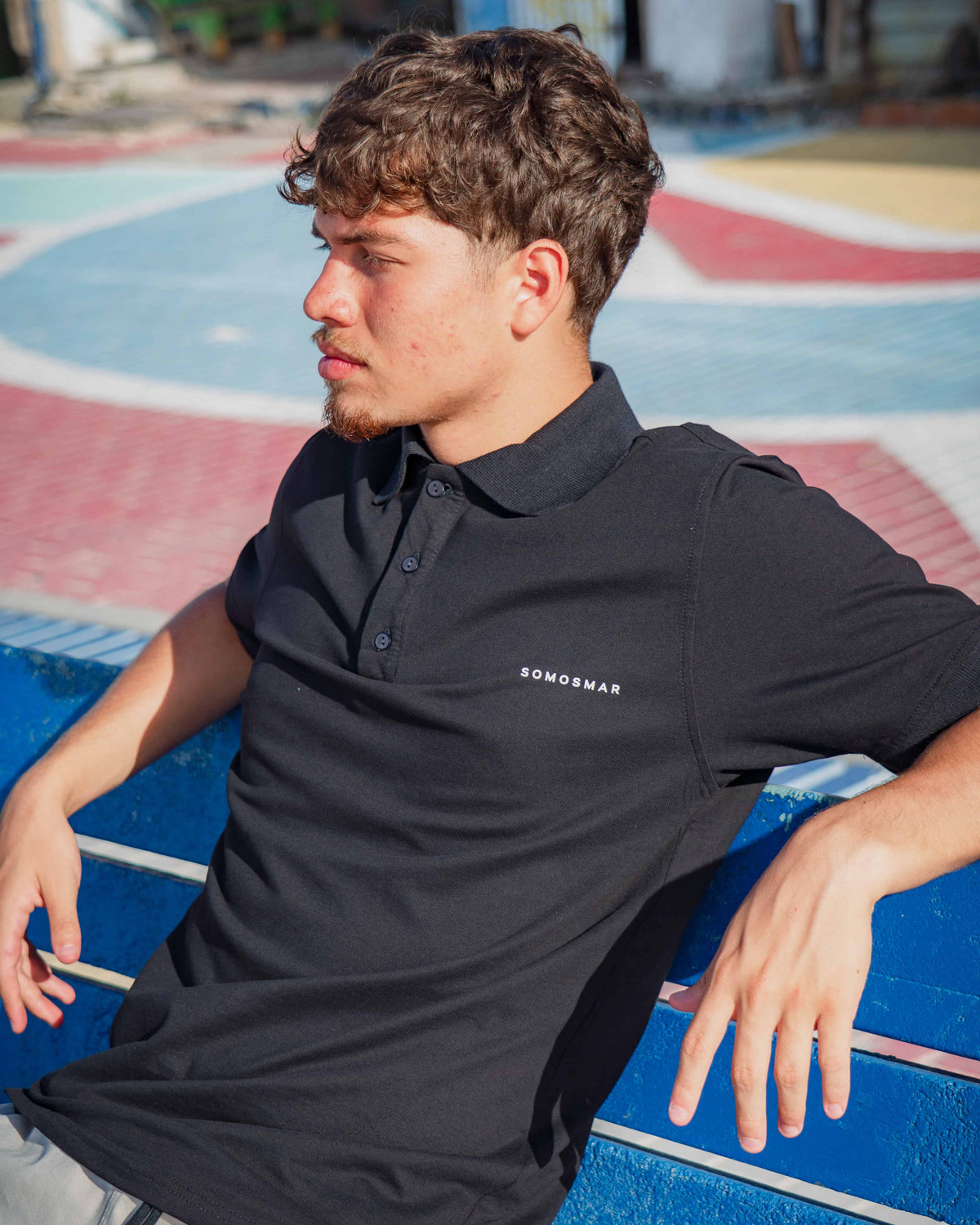 Camiseta Polo - Negro