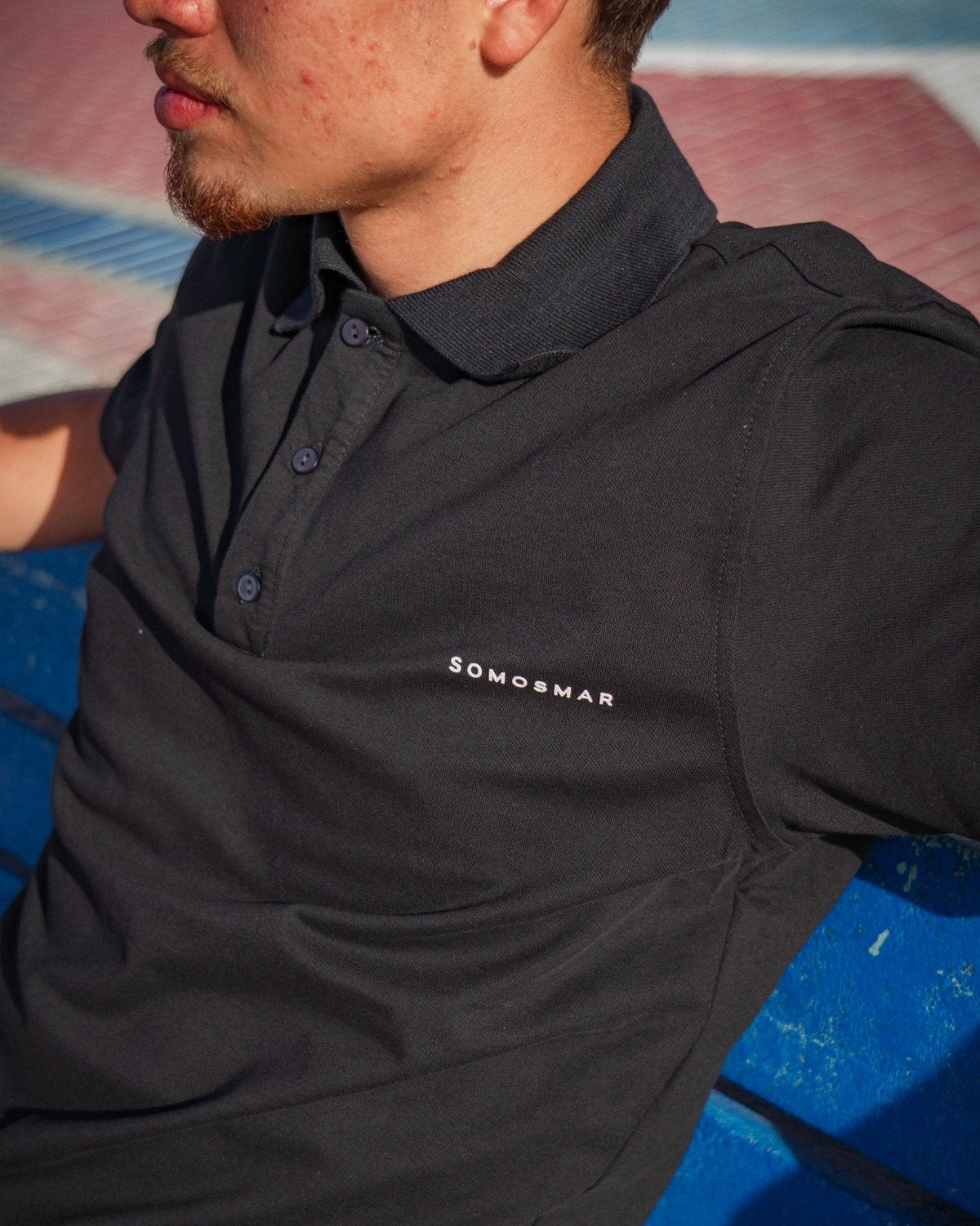 Camiseta Polo - Negro