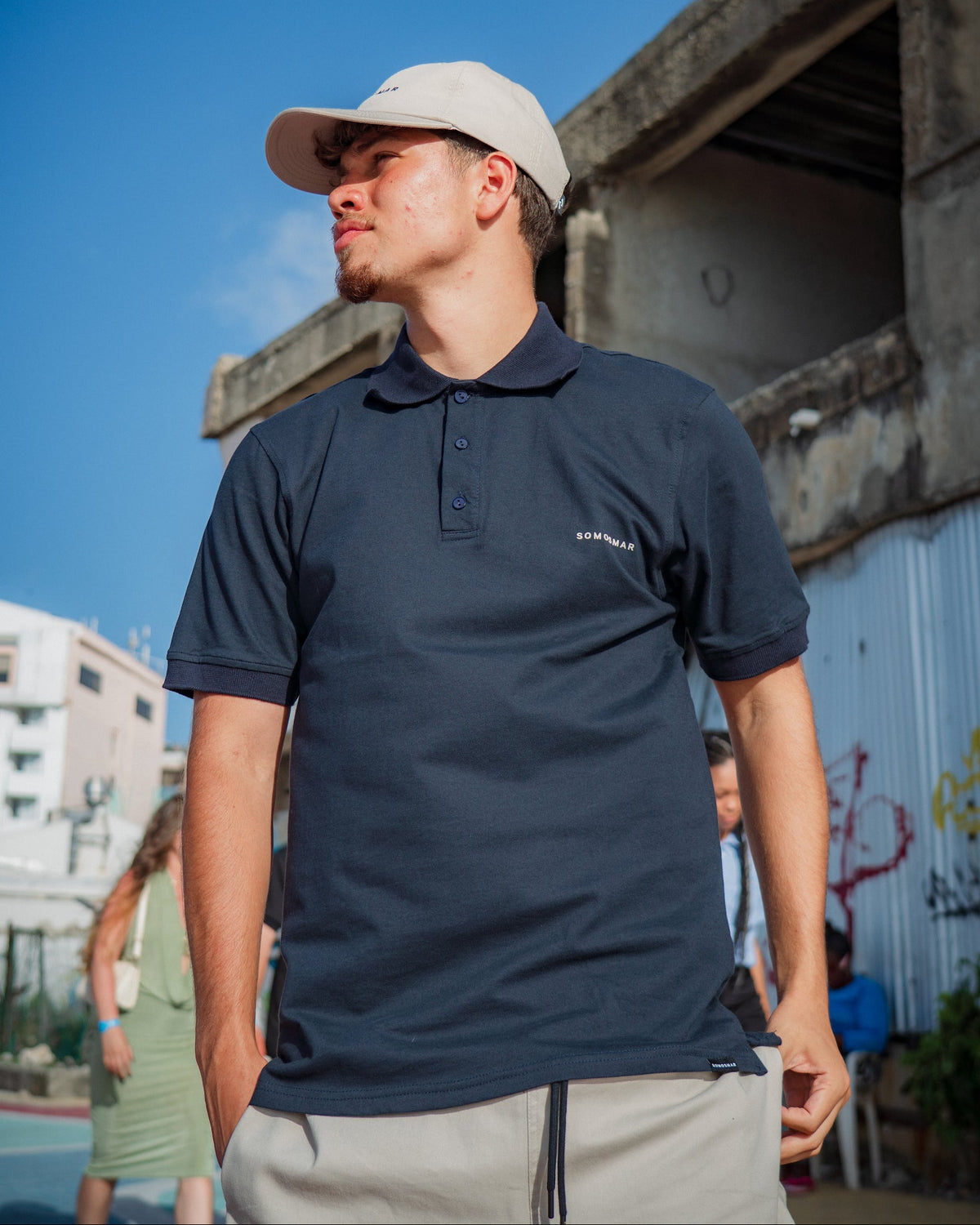 Camiseta Polo - Azul Oscuro