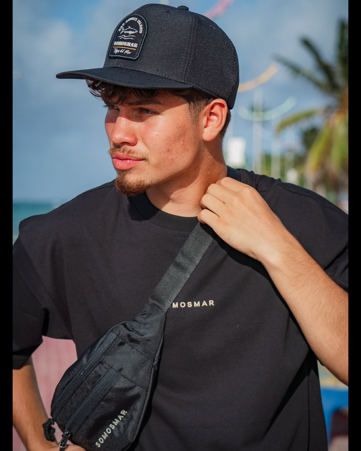 Camiseta Oversize Sea Company - Negro