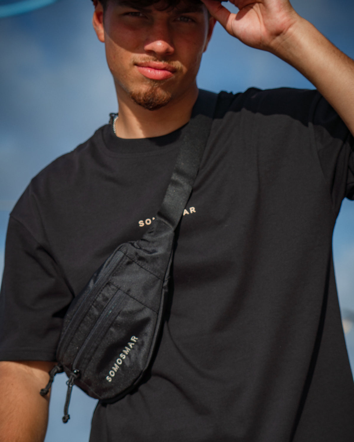 Camiseta Oversize Sea Company - Negro