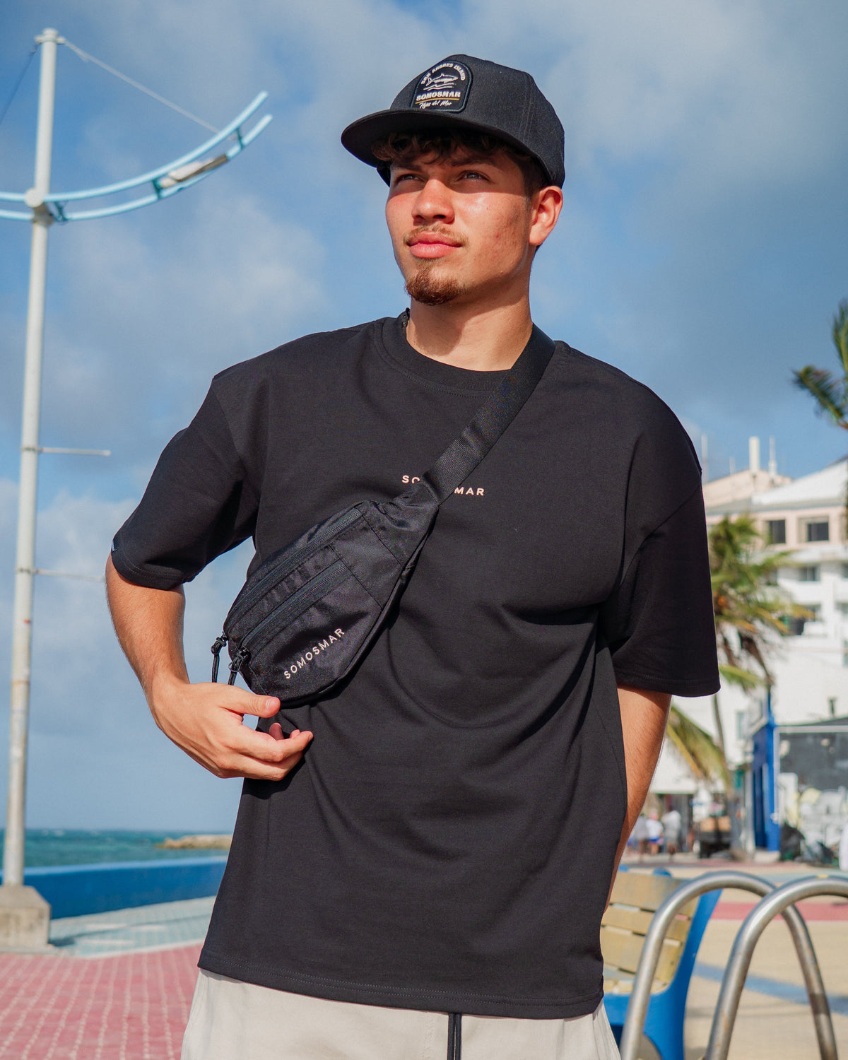 Camiseta Oversize Sea Company - Negro