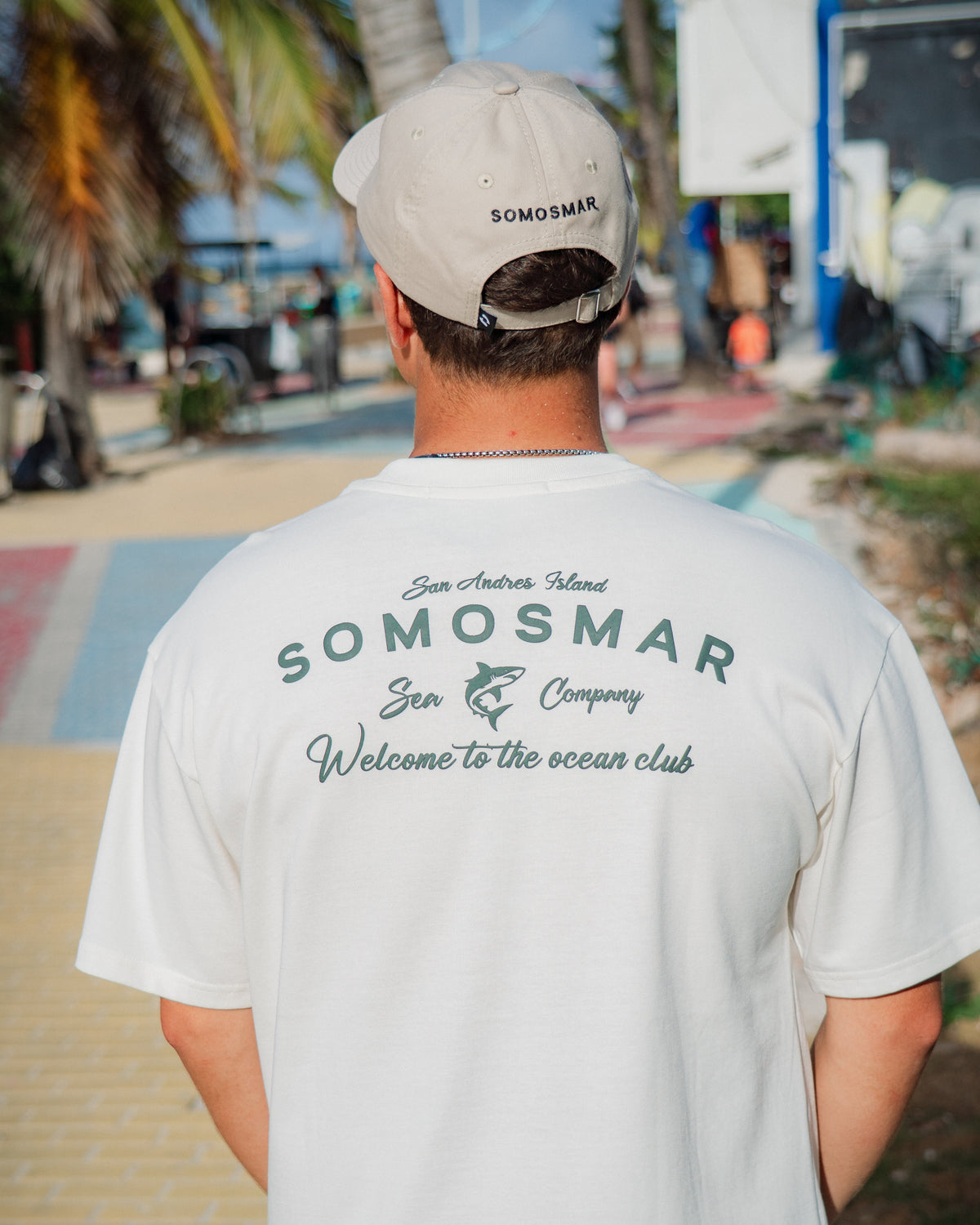 Camiseta Oversize Sea Company - Marfil