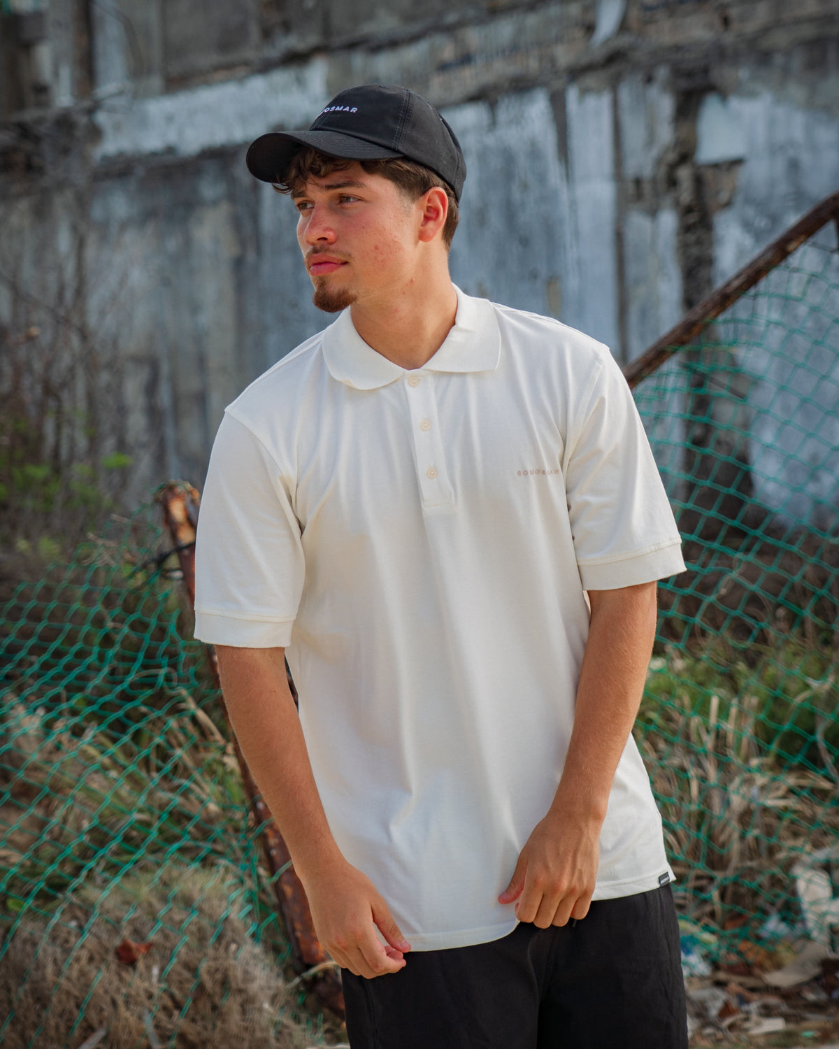 Camiseta Polo - Marfil