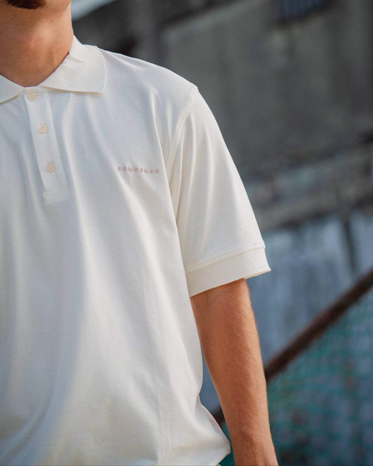 Camiseta Polo - Marfil