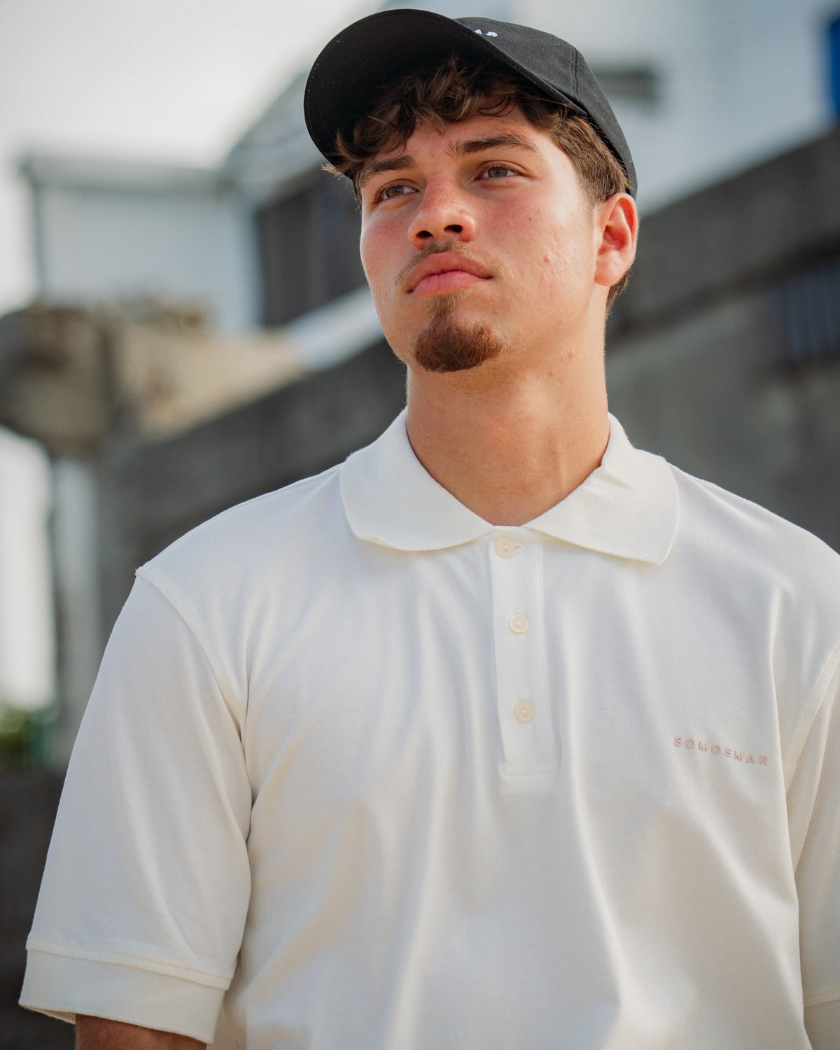 Camiseta Polo - Marfil